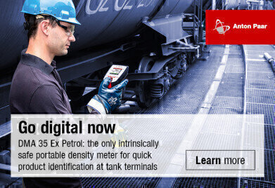 Portable digital density meters for product identification at tank terminals