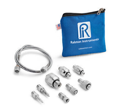 Fast, simple and leak-free connections for calibration and pressure and leak testing
