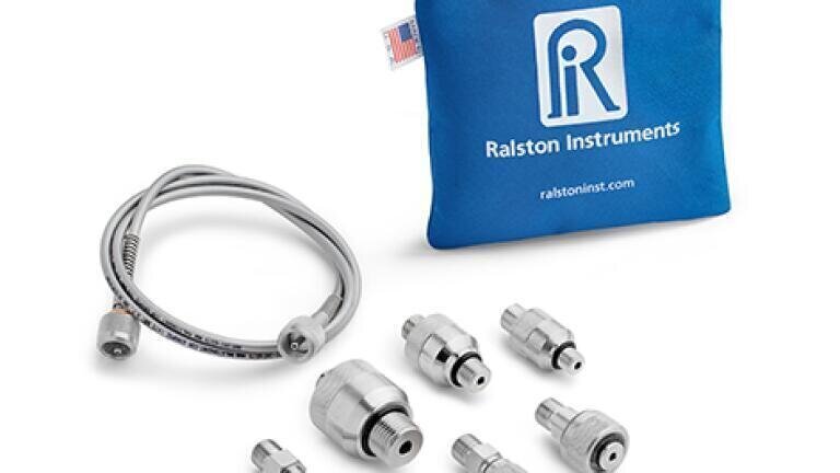 Fast, simple and leak-free connections for calibration and pressure and leak testing