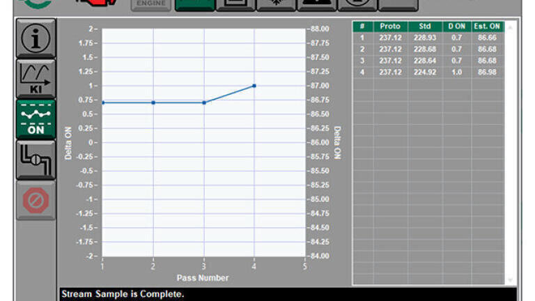 CFR remote engine monitoring application screen.