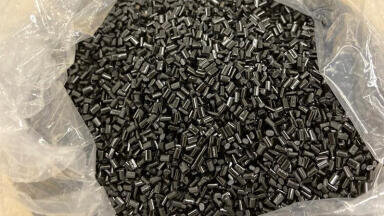 Recycled resin used to make trays and stationary
