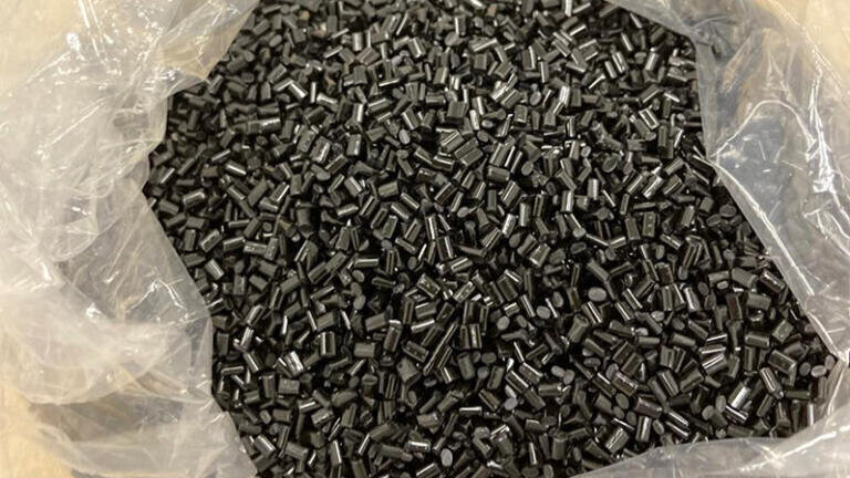 Recycled resin used to make trays and stationary