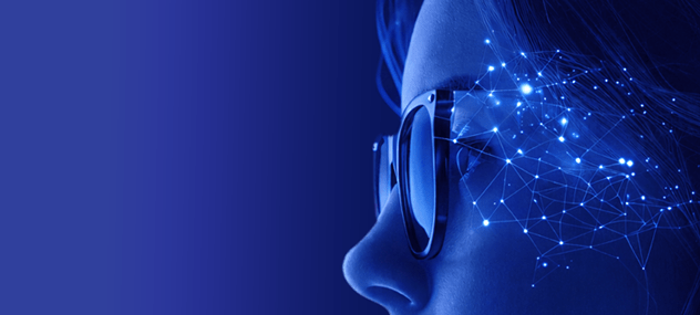 Eyes looking at digital content
